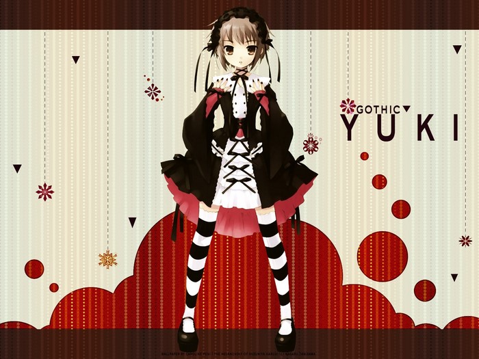 Gothic Yuki from The Melancholy of Haruhi Suzumiya illustration