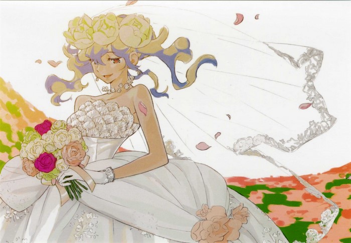 Nia Teppelin from Tengen Toppa Gurren Lagann in a wedding dress