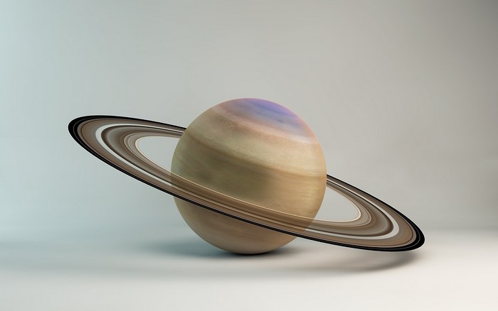 Saturn planet with rings