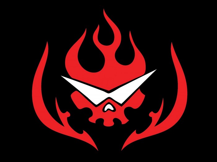 Tengen Toppa Gurren Lagann logo with flames