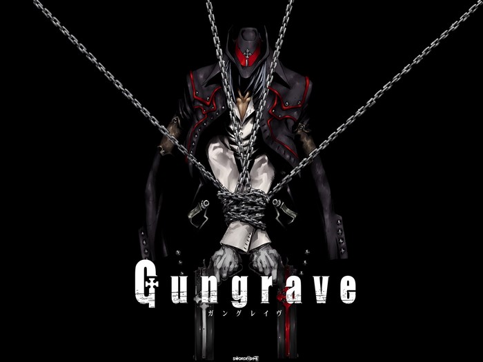 Gungrave character with chains and guns