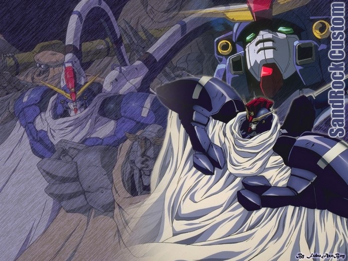 Mobile Suit Gundam Wing Mecha Illustration