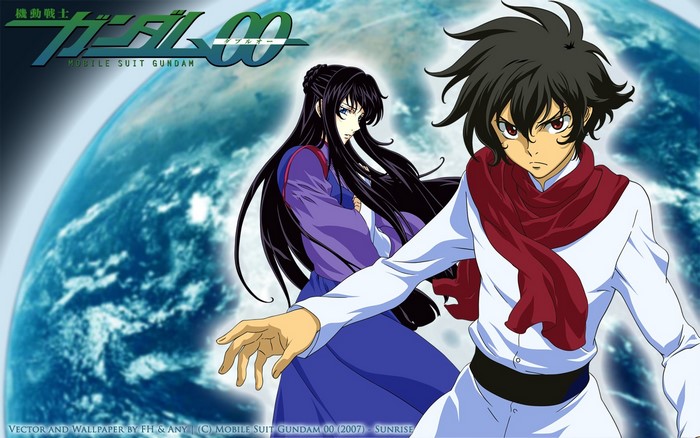 Setsuna F. Seiei and Marina Ismail from Mobile Suit Gundam 00