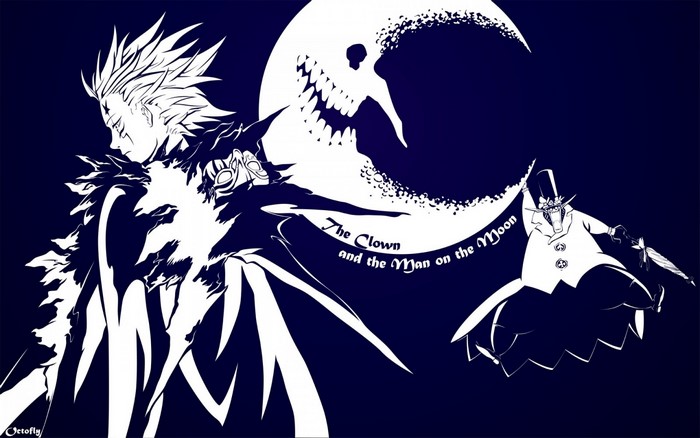 Allen Walker and the Man on the Moon from D.Gray-man