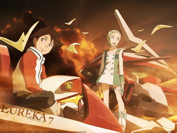 Renton Thurston and Eureka from Eureka Seven
