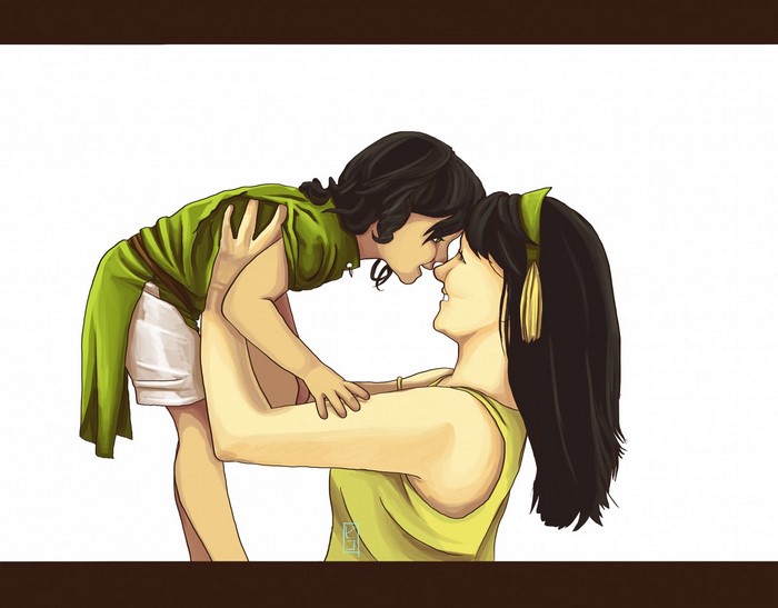 Mother and child from Avatar The Last Airbender