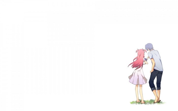 Yuri Nakamura and Otonashi Yuzuru from Angel Beats