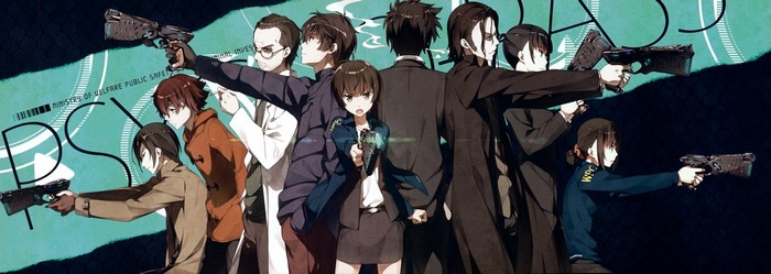 Psycho-Pass characters with guns