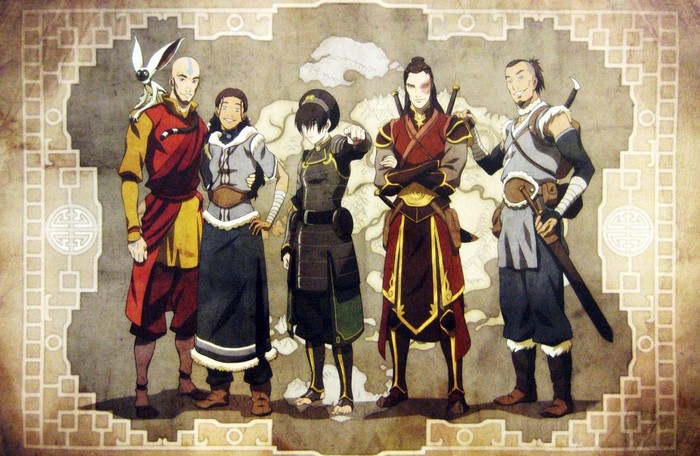 Avatar The Last Airbender Main Characters Group