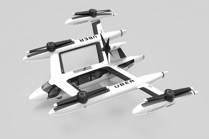 Uber flying taxi concept 4K