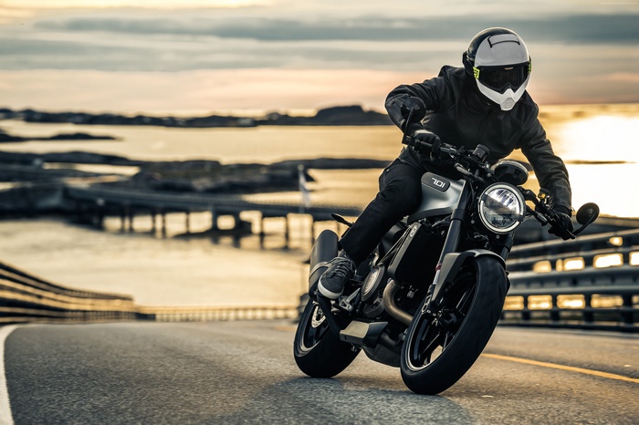 Husqvarna Vitpilen 701 motorcycle on a road