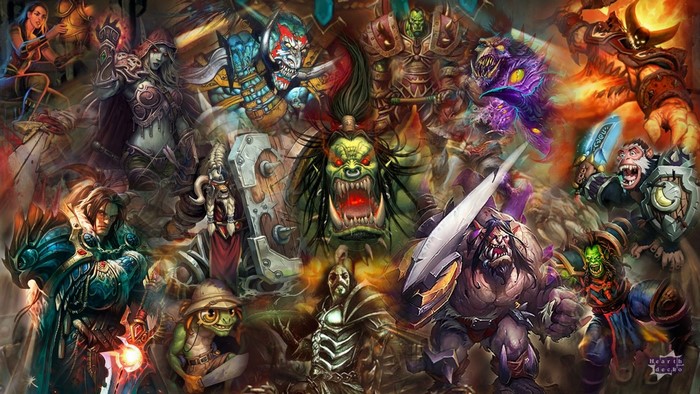 Hearthstone characters collage