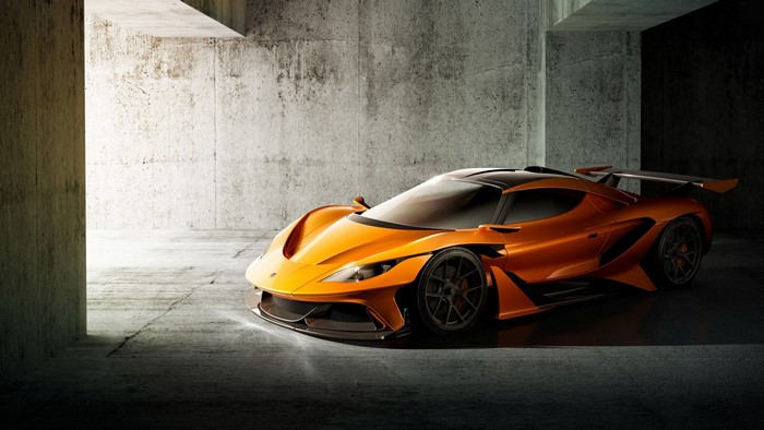 Orange Apollo Arrow Concept Sports Car