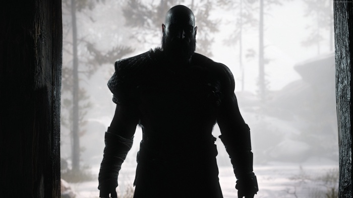 Kratos from God of War 4K screenshot