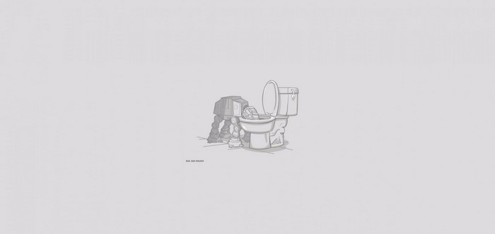 AT-AT Walker in a Toilet