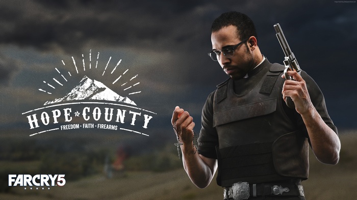 Father Joseph Seed from Far Cry 5 poster