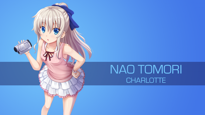 Nao Tomori from Charlotte holding a camcorder