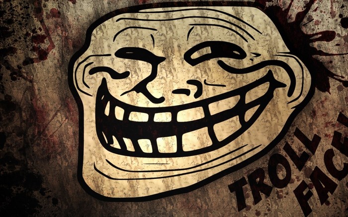 Classic Troll Face Illustration Poster Art