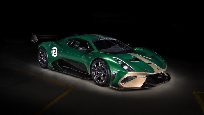 Green Brabham BT62 with Gold Stripes