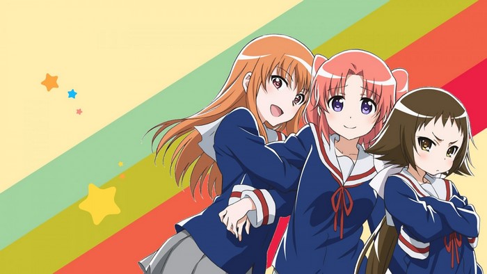 Yonomori Kobeni, Mitsumine Mashiro, and Yonomori Benio from Mikakunin de Shinkoukei