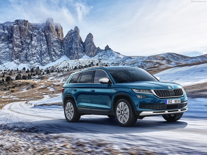 2019 Skoda Kodiaq SUV in Mountains
