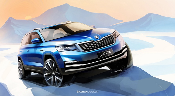 Skoda Kodiaq SUV poster 4K