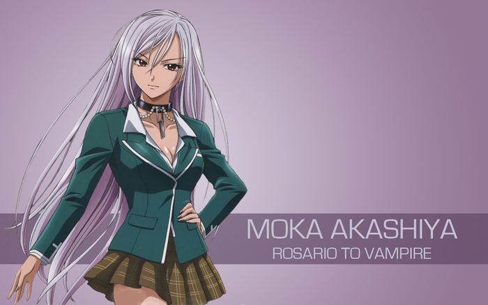 Moka Akashiya from Rosario + Vampire