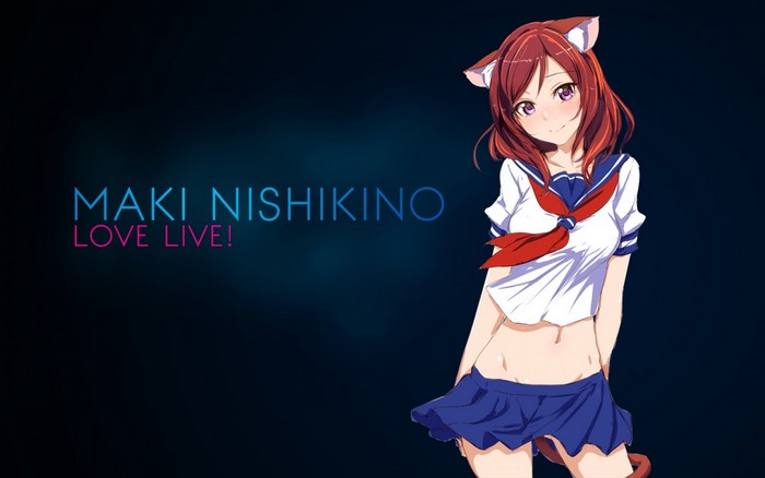 Maki Nishikino from Love Live! anime illustration