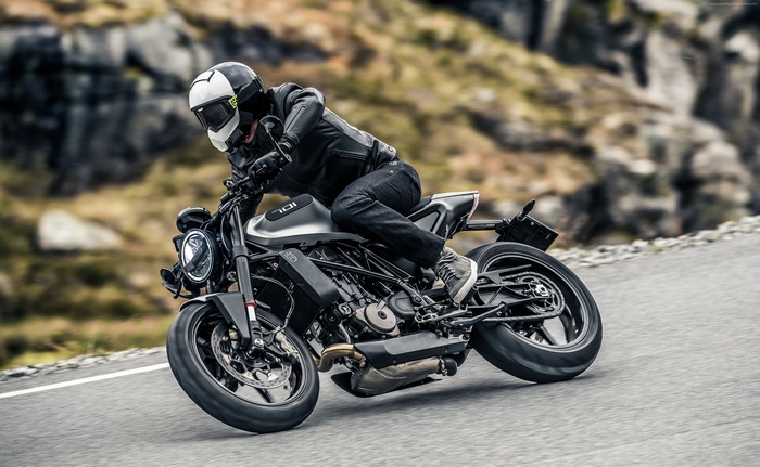 Husqvarna Vitpilen 701 motorcycle on a road