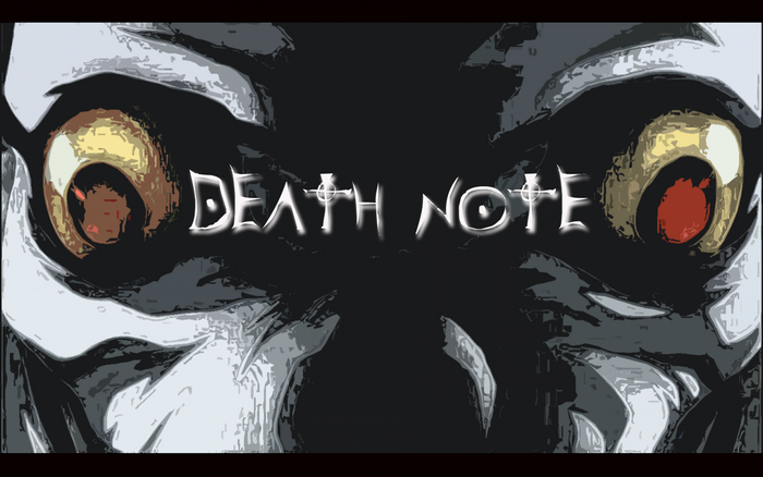 Death Note Typography with Ryuk's Eyes