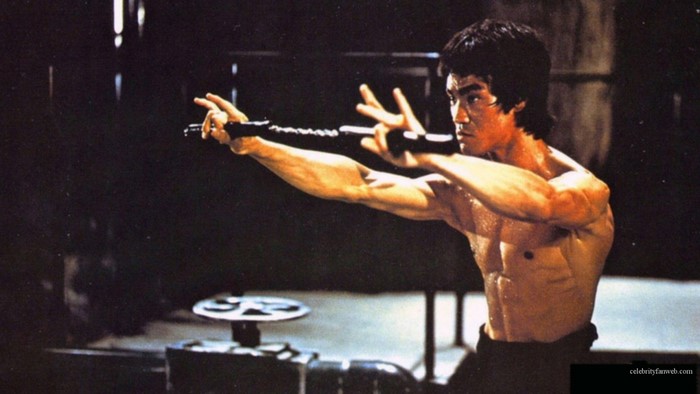 Bruce Lee in Enter the Dragon Martial Arts Pose