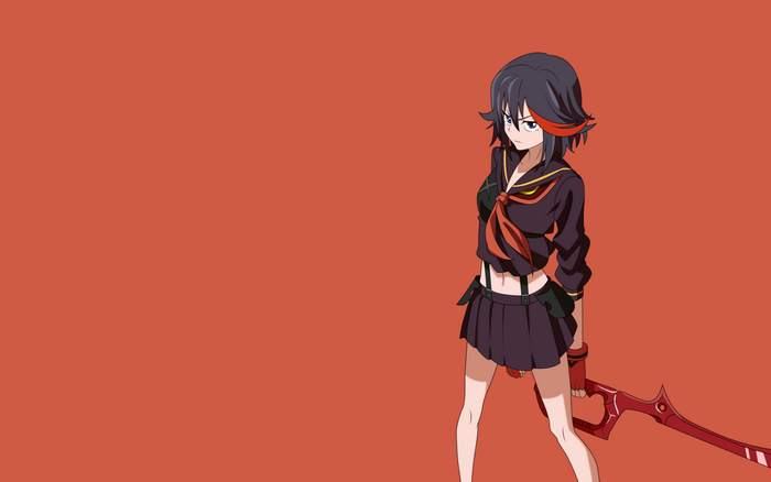 illustration, anime, anime girls, cartoon, Kill la Kill, Matoi Ryuuko ...