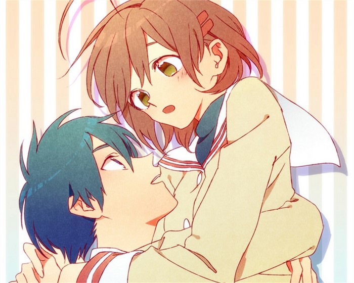 Nagisa Furukawa and Tomoya Okazaki from Clannad