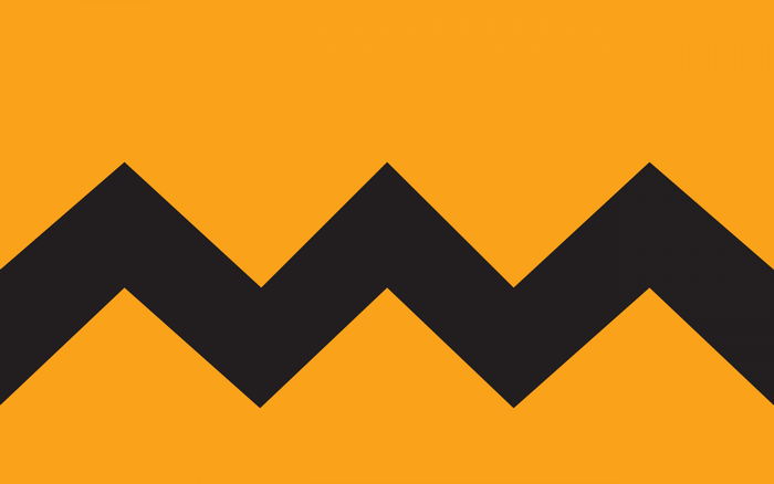 Charlie Brown's zigzag pattern