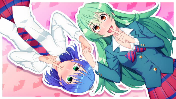 Shiragami Y ko and Aizawa Nagisa from Jitsu wa Watashi wa