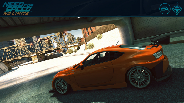 Need for Speed No Limits Orange Sports Car