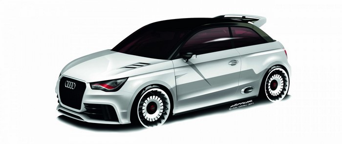 Audi A1 concept car artwork