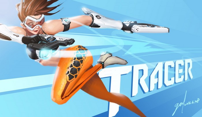Tracer from Overwatch in action
