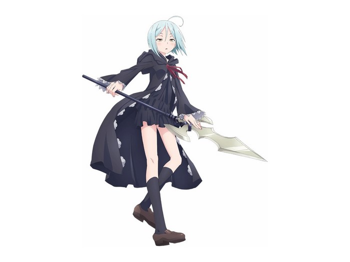 Kannazuki Arin from Trinity Seven holding a weapon