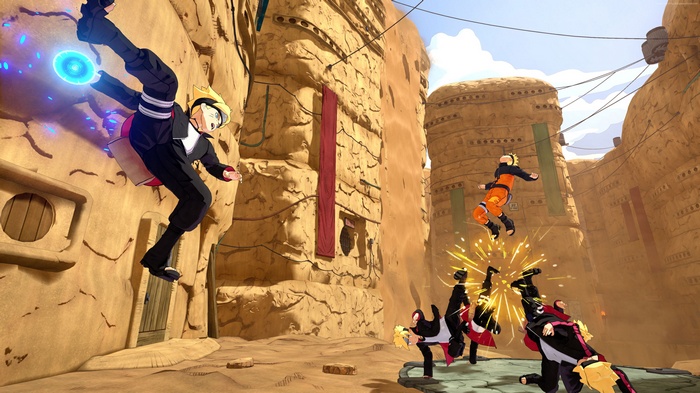 Boruto and Naruto from Naruto to Boruto: Shinobi Striker