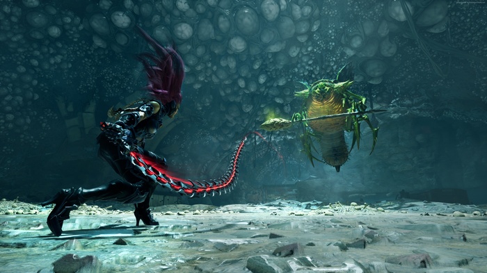 Fury from Darksiders III fighting a creature