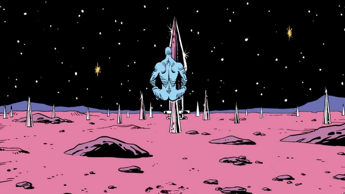 Dr. Manhattan on Mars from Watchmen