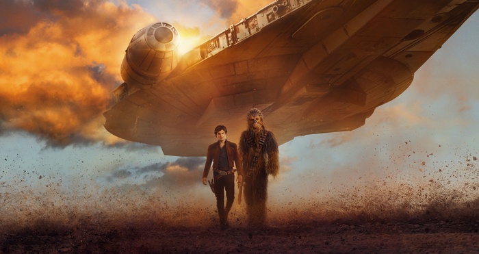 Han Solo and Chewbacca from Solo: A Star Wars Story
