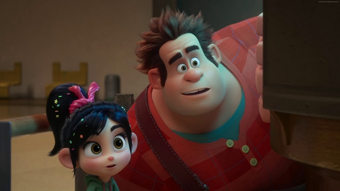 Ralph and Vanellope from Ralph Breaks the Internet