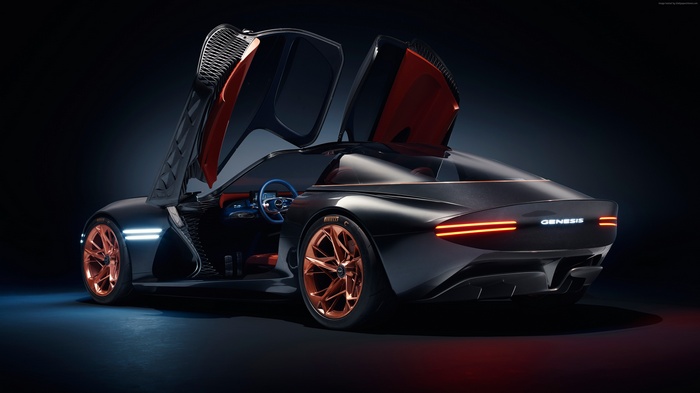 Genesis Essentia concept electric sportscar 4K