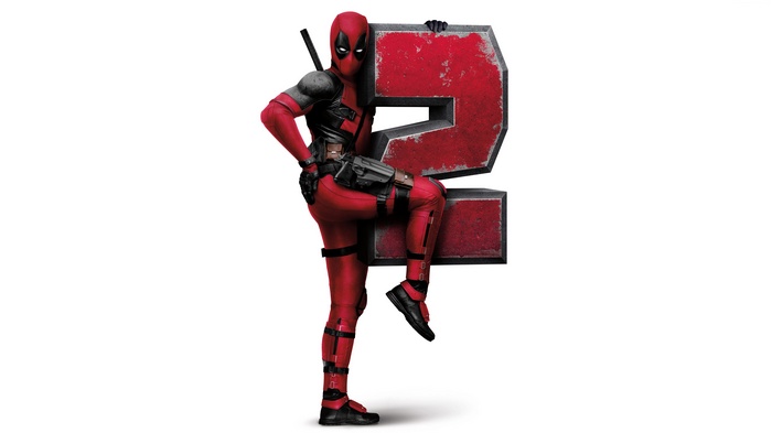 Deadpool from Deadpool 2 with the number 2