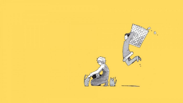 Heiwajima Shizuo and Orihara Izaya from Durarara!!