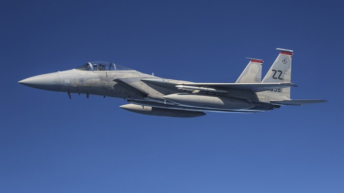 McDonnell Douglas F-15 Eagle fighter jet in flight
