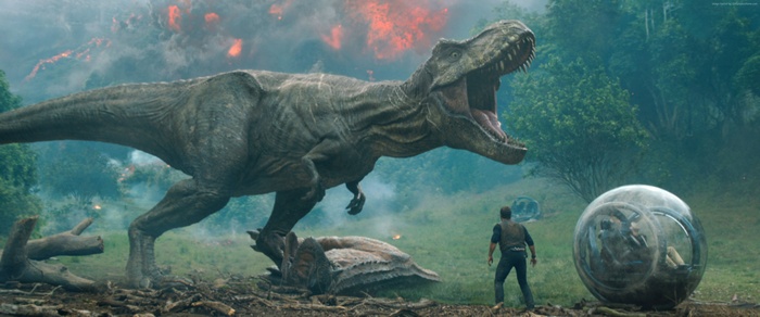Jurassic World: Fallen Kingdom, 4K, Chris Pratt, dinosaur