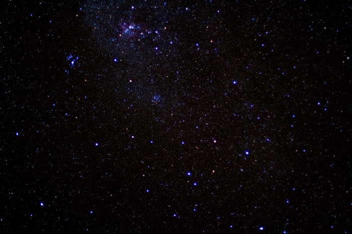 Night sky full of stars and nebulae